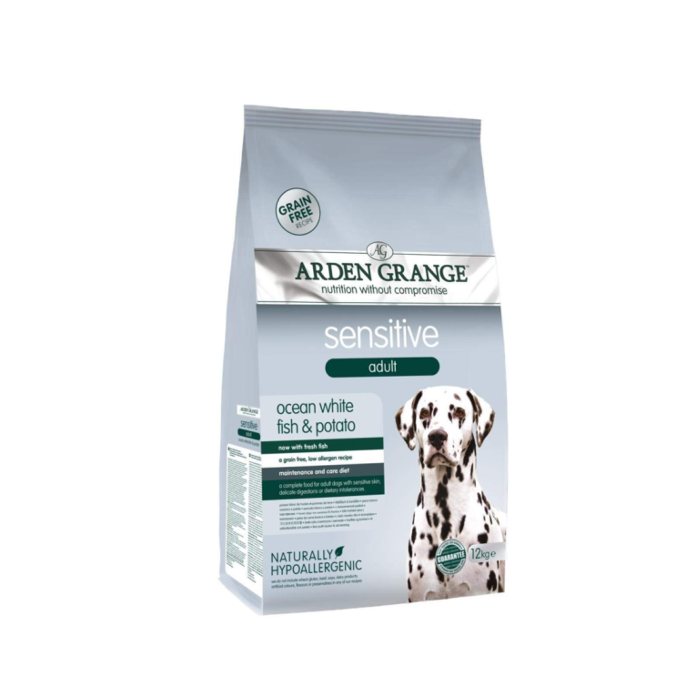 Arden Grange Sensitive Adult Dry Dog Food – Ocean White Fish and Potato -6Kg