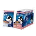 Purina Felix® As Good As It Looks Wet Food for Adult Cats | Complete and Balanced Cat Food | Salmon Flavour