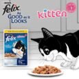 Purina Felix® As Good As It Looks Wet Food for Kittens | Complete and Balanced Kitten Food | Chicken Flavour