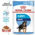 Royal Canin Maxi Puppy Dog Food (10 x 140g Gravy Pack)