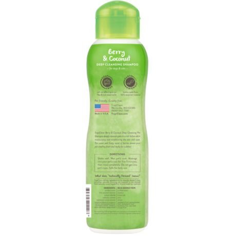 Tropiclean Berry & Coconut Shampoo - Backside
