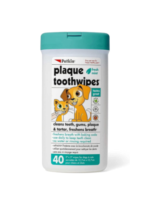 Petkin Plaque Fresh Mint Toothwipes