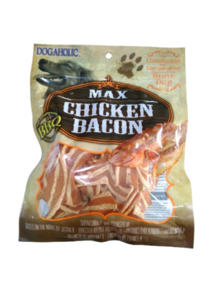 Dogaholic - Max Chicken Bacon Bbq Strips Dog Treat 130Gm