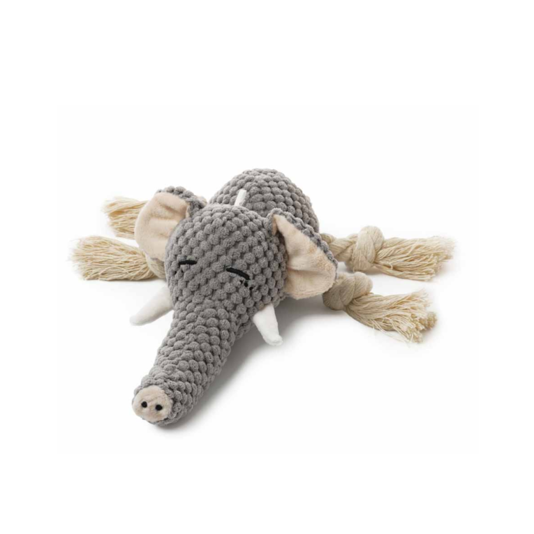 BD5460-Kensie Elephant Plush & Rope Toy