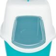 Trixie Vico Dome Shaped Cat Litter Tray (Turquoise/White)