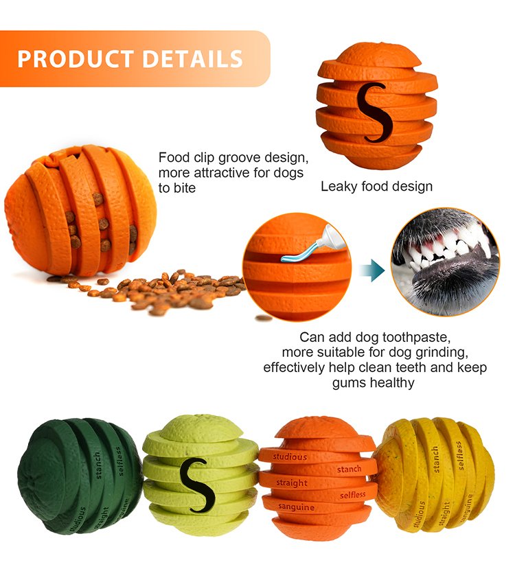 Wagging Master Orange Bite Chew Toy - Product Details 