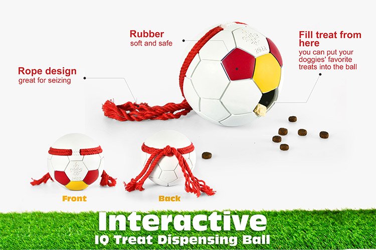 Interactive IQ Treat Dispensing Ball - Wagging Master