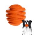 Wagging Master Slice Ball Tough Chew Dog Toy – Natural Rubber Tough Toy for Aggressive Chewers