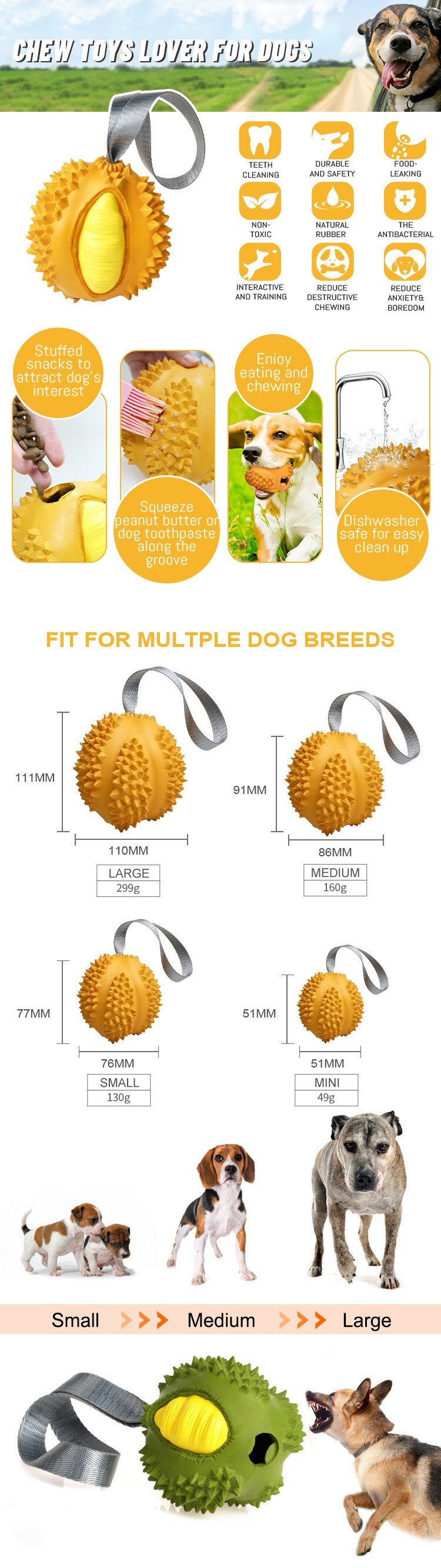 Interactive Dog Feeding Toys - Features