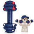 Wagging Master Round Dumbbell Puppy Chew Toy | Interactive Durable Rubber