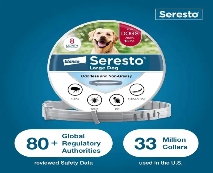 Elanco Seresto Flea And Tick Collar For Dogs - Wagging Master