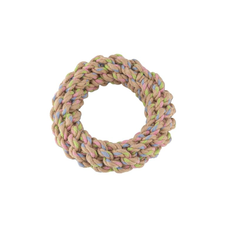 BECO Hemp Rope Ring Dog Toy