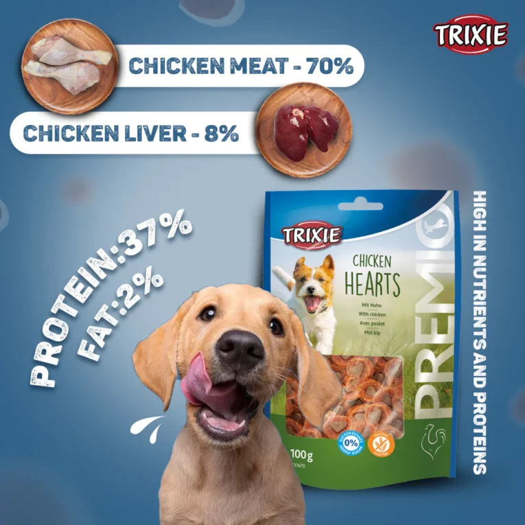 Trixie Premio Chicken Hearts Dog Treats 1 (4)