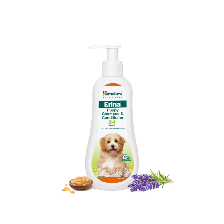 Himalaya Erina Puppy Shampoo & Conditioner-For a fresh, clean, and healthy coat-For Dogs