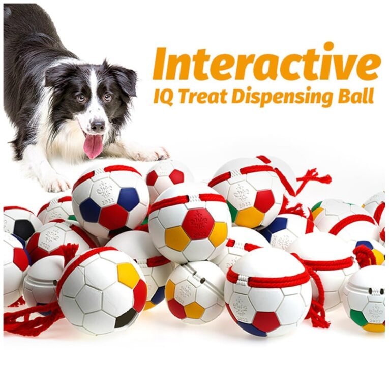 WAGGING MASTER Durable Soft Rubber Soccer Ball Dog Toy – Interactive Dog Toy (3)