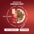 Chew Master Super Premium Dehydrated Chicken Feet for Dogs | High Protein Dog Treats